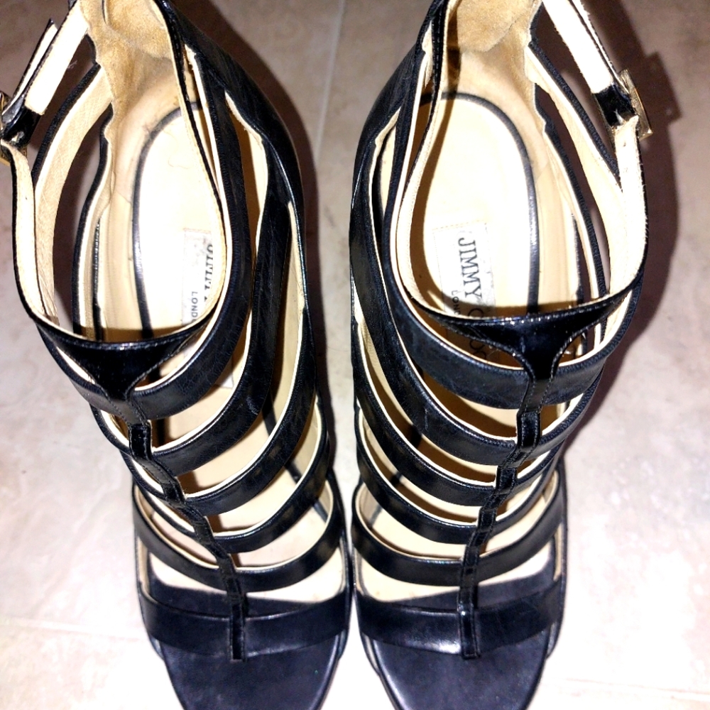 Jimmy Choo Strappy black heels